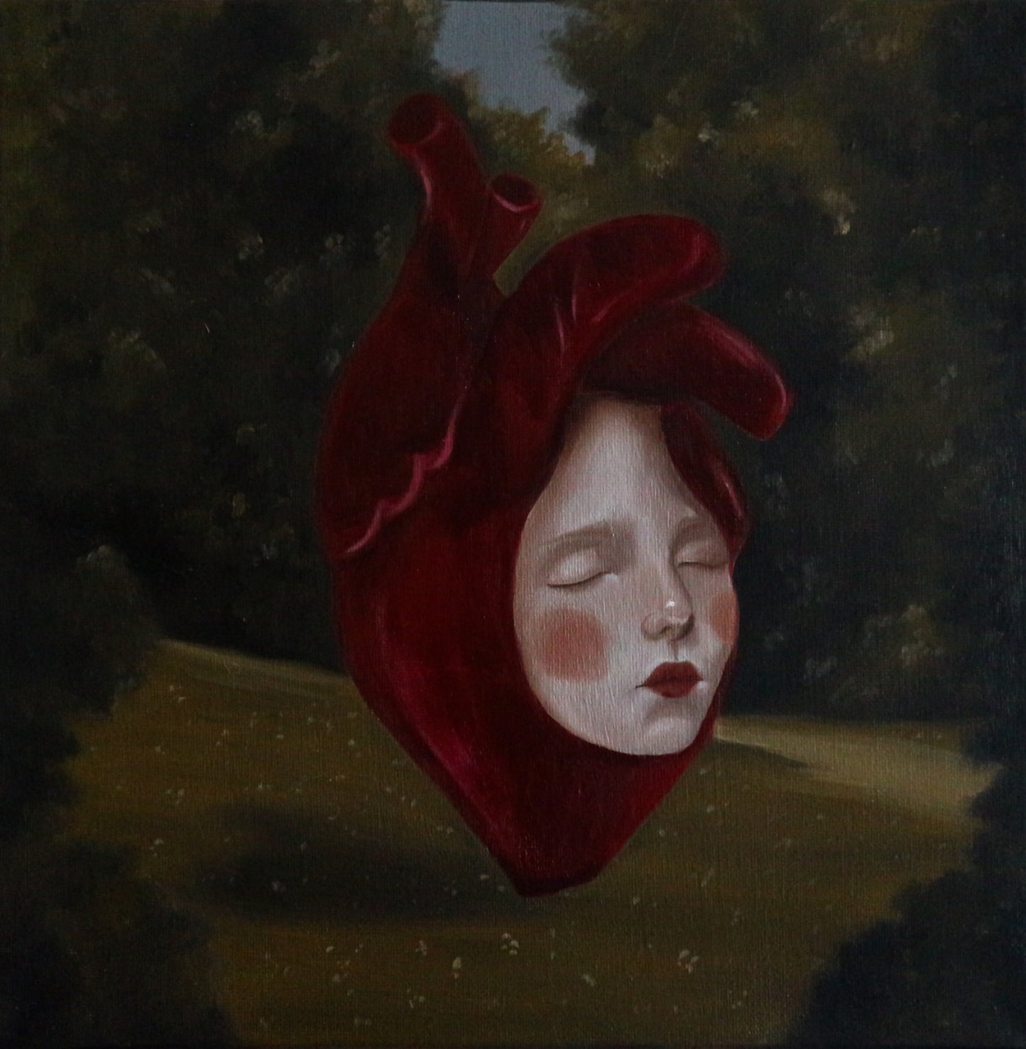 Cuore nella foresta - Cabinet Painting