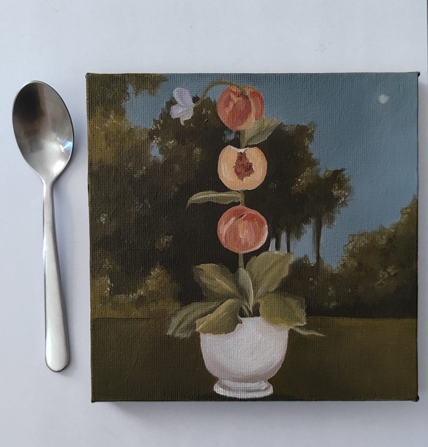 Pesche Fiorite - Cabinet Painting