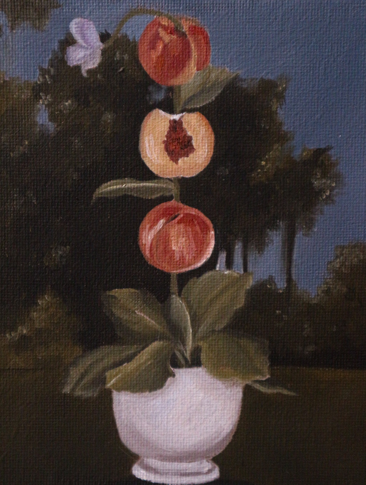 Pesche Fiorite - Cabinet Painting