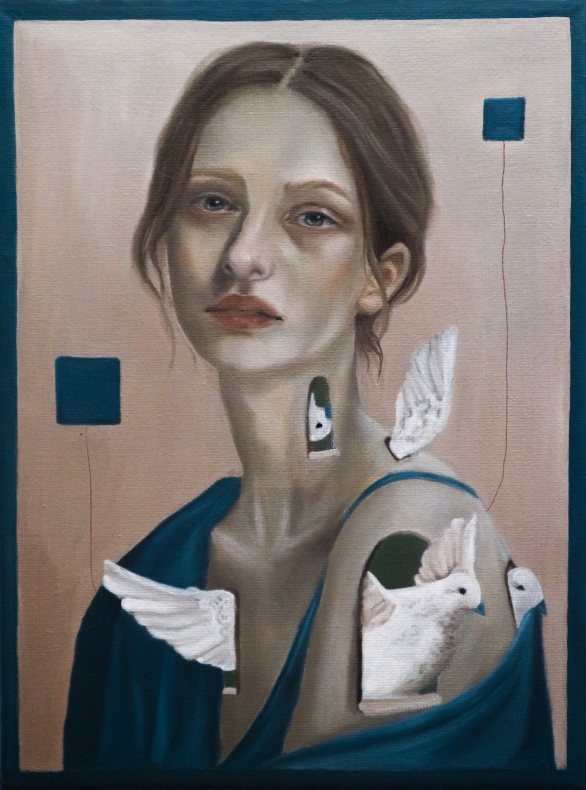 Ritratto di donna - Cabinet Painting