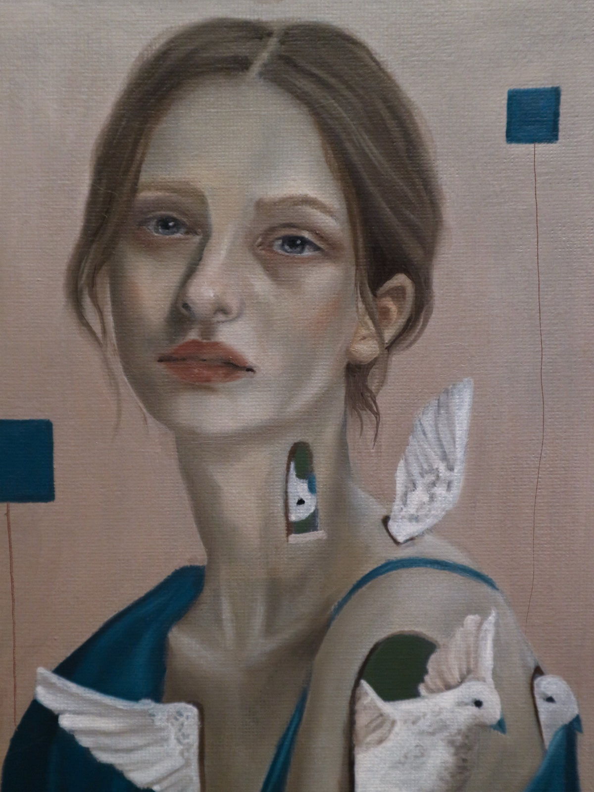 Ritratto di donna - Cabinet Painting